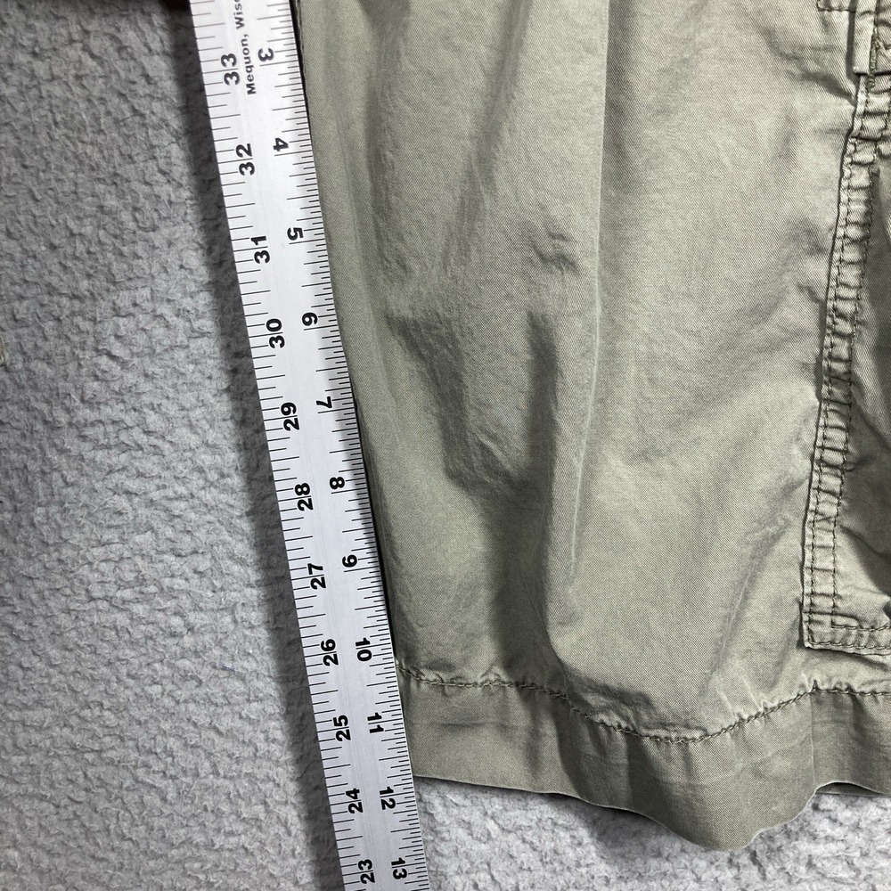 Polo Shorts Mens 34 Olive Green Cargo 12 in Inseam Military Surplus Gorpcore - Picture 9 of 16